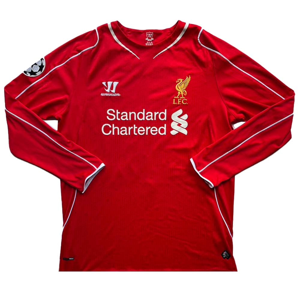 Liverpool 2014-15 Home Long Sleeved Home (Lallana #20) ((Very Good) L)_1