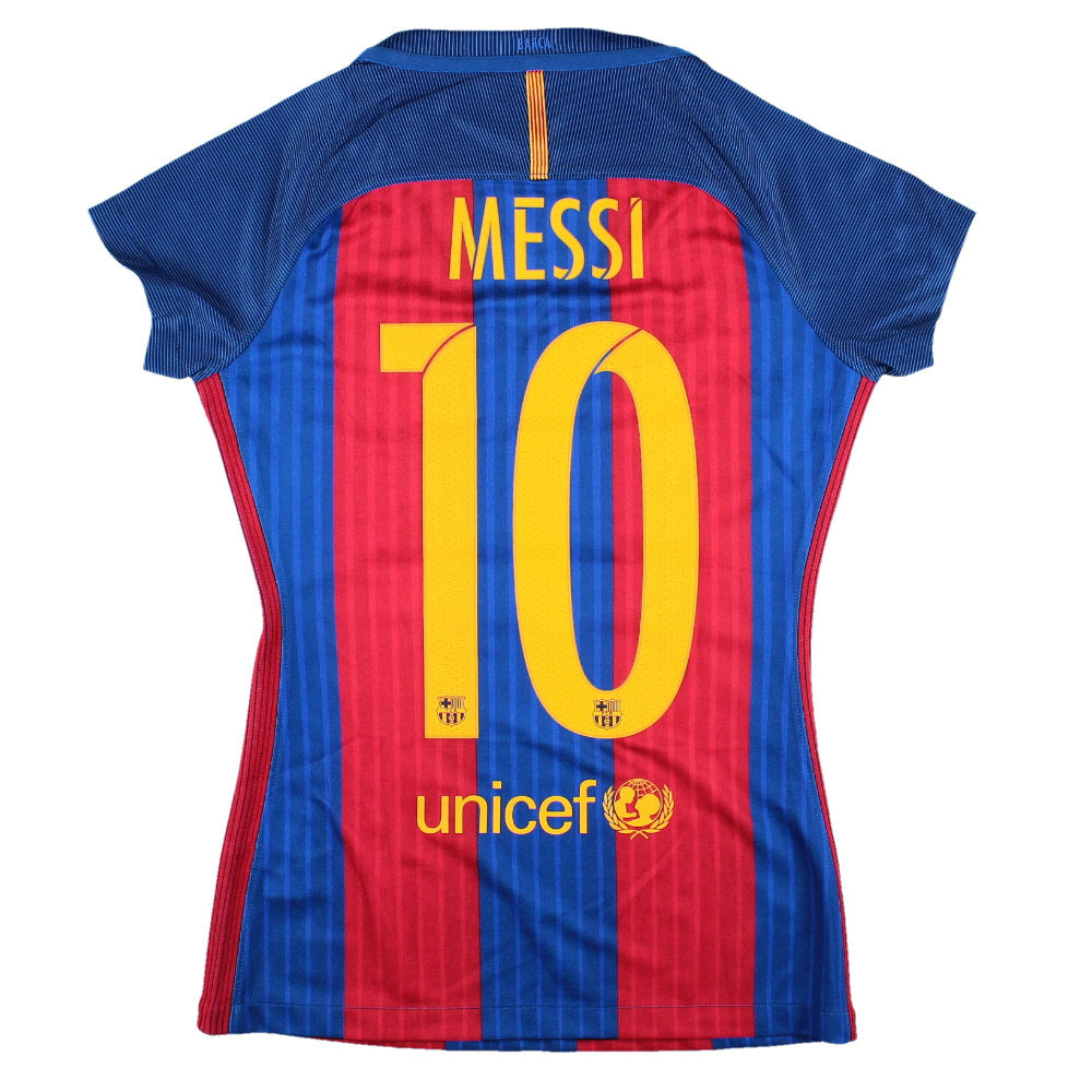 Barcelona 2016-17 Home Shirt (BNWT) (Womens XS) Messi #10 (BNWT)_0