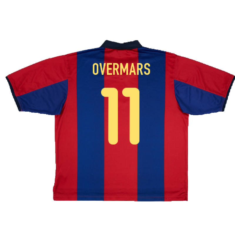 FC Barcelona OVERMARS 11 Dri-Fit シャツ Nike FC Barcelona OVERMARS 11 Dri-Fit Shirt M Vintage 1899-1999
