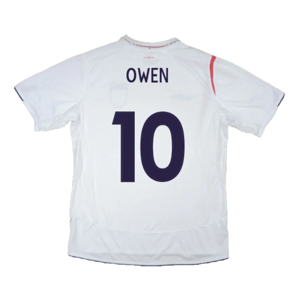 England 2005-2007 Home Shirt (XL) (Excellent) (OWEN 10)_1