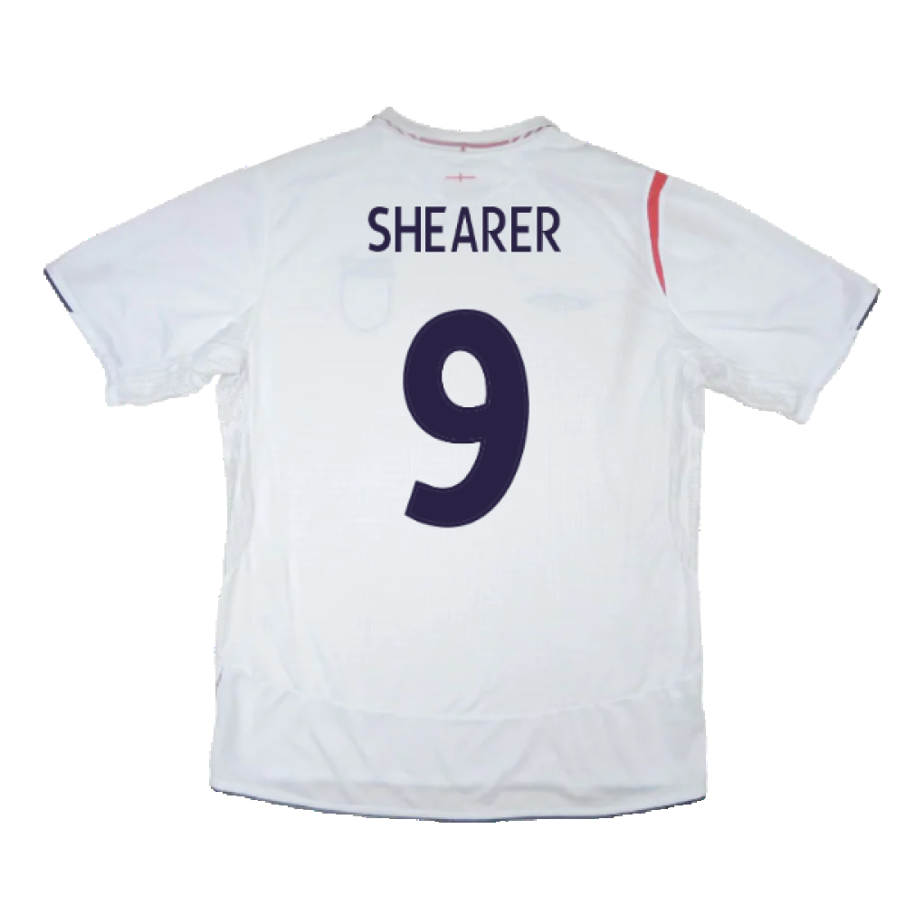 England 2005-2007 Home Shirt (XXL) (Very Good) (Very Good) (SHEARER 9)_1