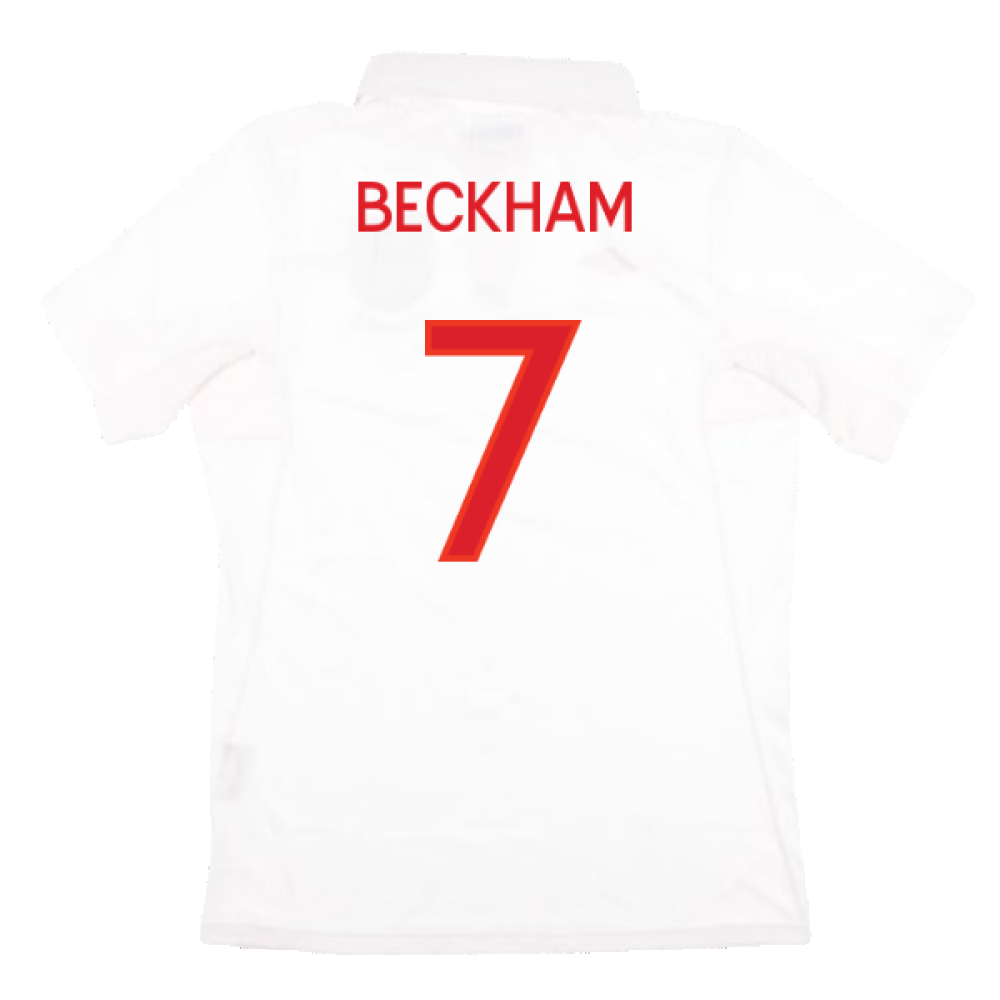 England 2009-10 Home Shirt (With South Africa Badge Detail) (XL) (Mint) (BECKHAM 7)_1