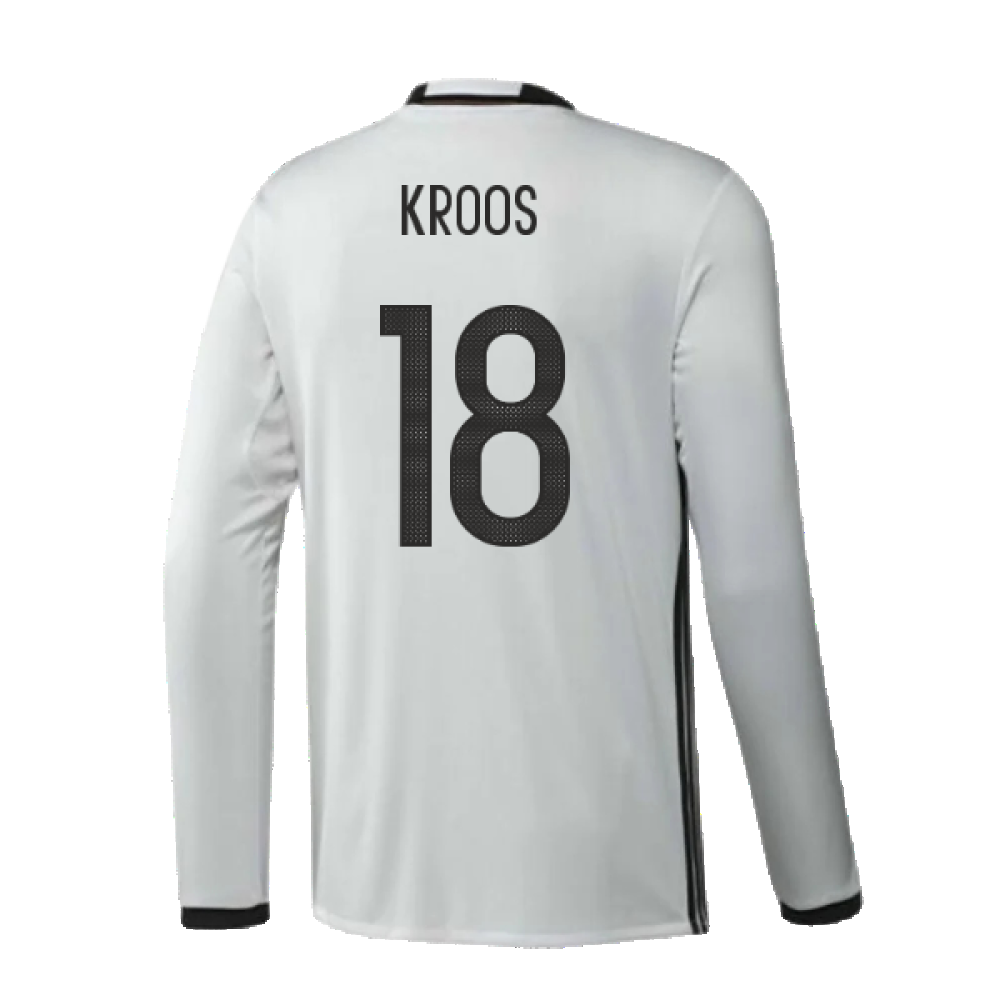 Germany 2016-17 Long Sleeve Home Shirt (Very Good) (Kroos 18)_1