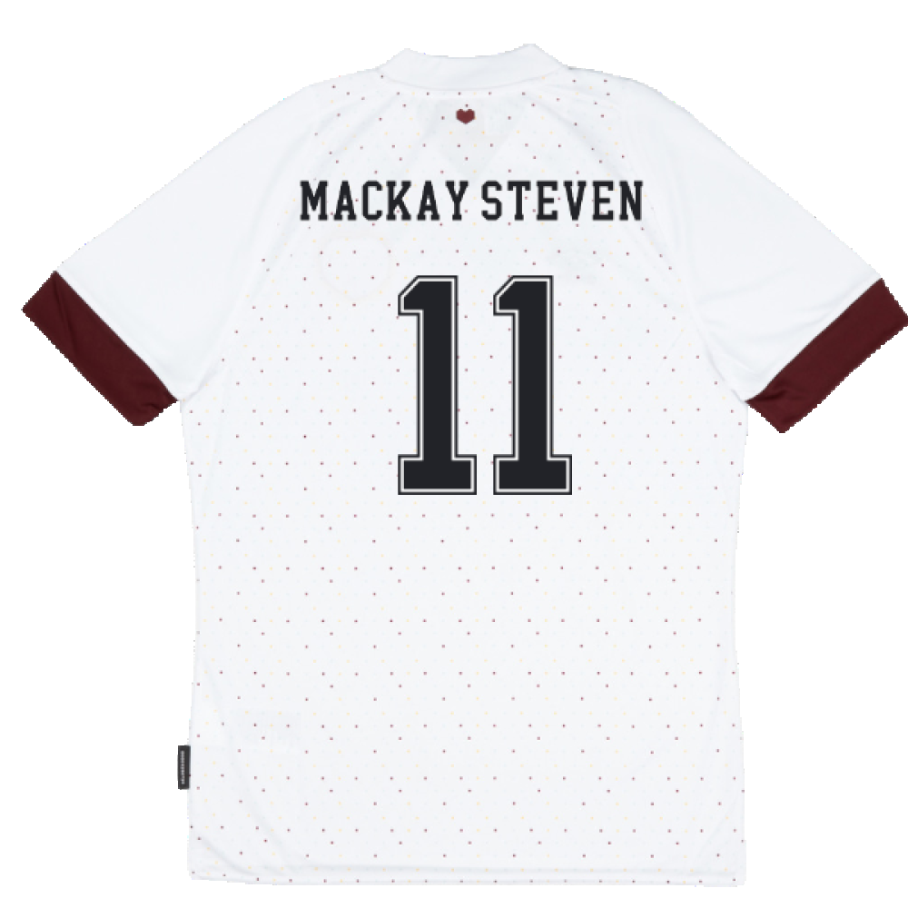 Hearts 2022-23 Away Shirt (Sponsorless) (XXL) (Very Good) (MACKAY STEVEN 11)_1