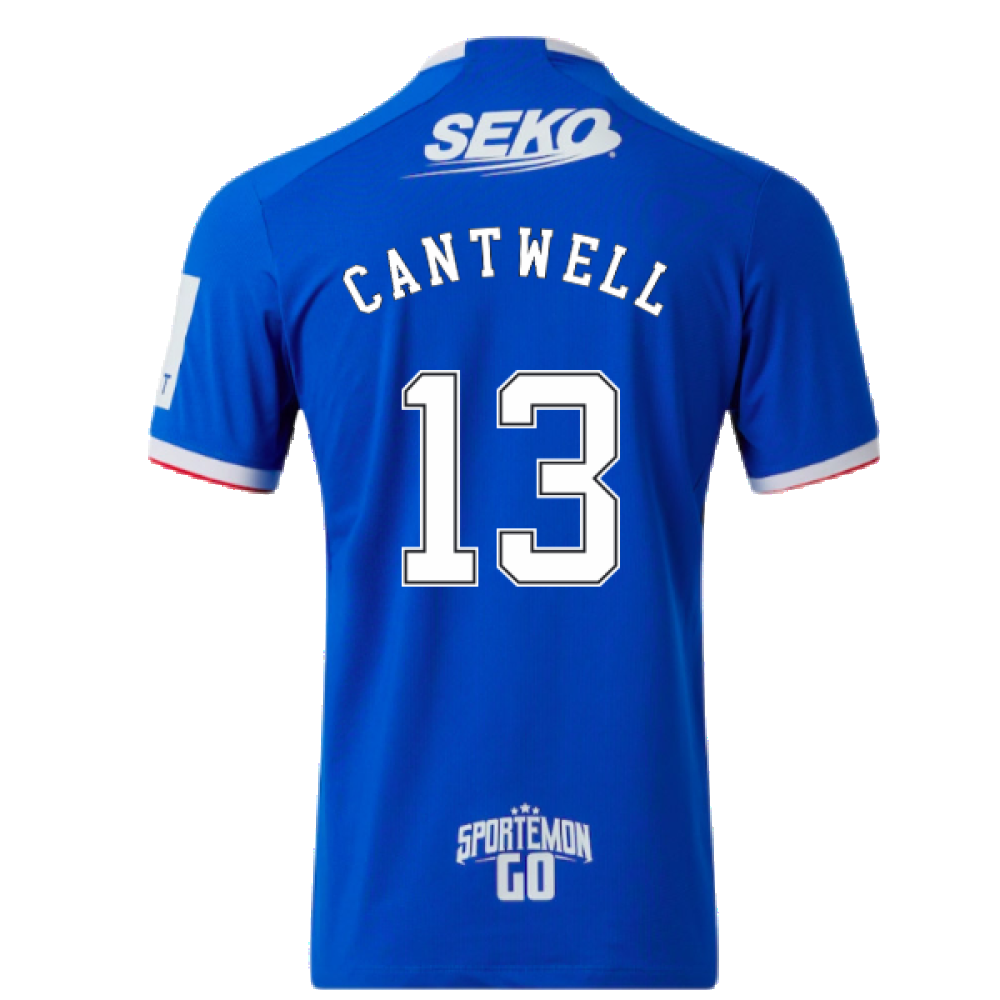 Rangers 2022-23 Home Shirt (M) (Mint) (Cantwell 13)_1