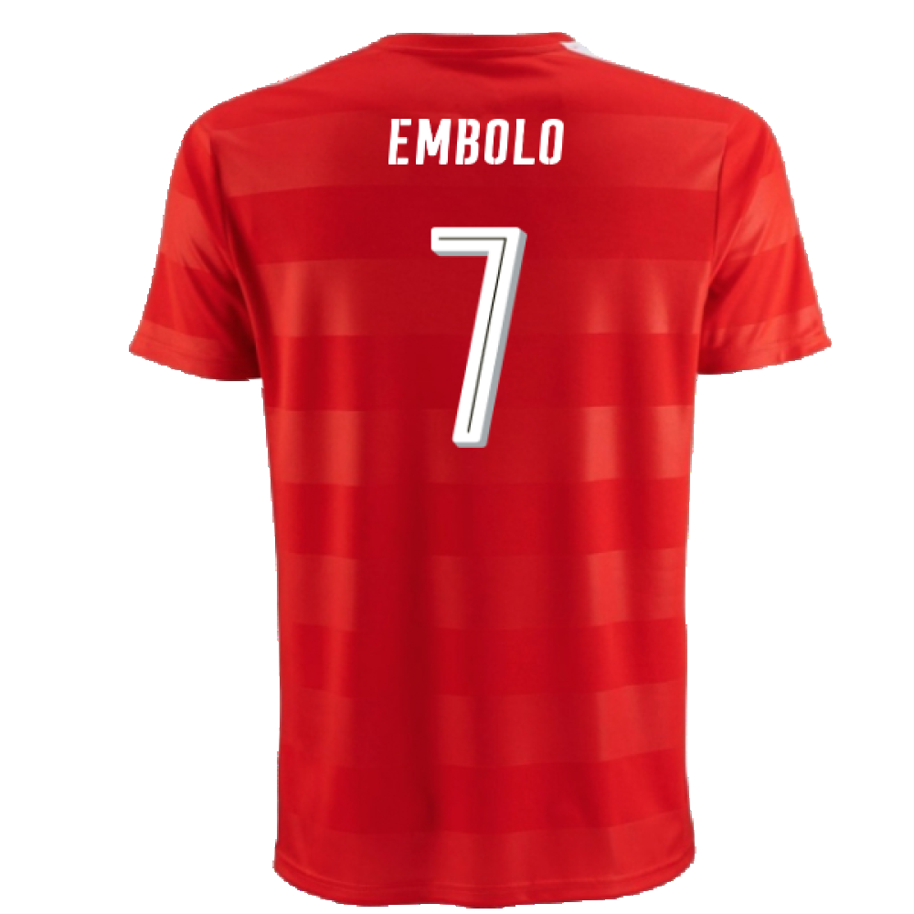 Switzerland 2016-17 Home Shirt (Excellent) (Embolo 7)_1