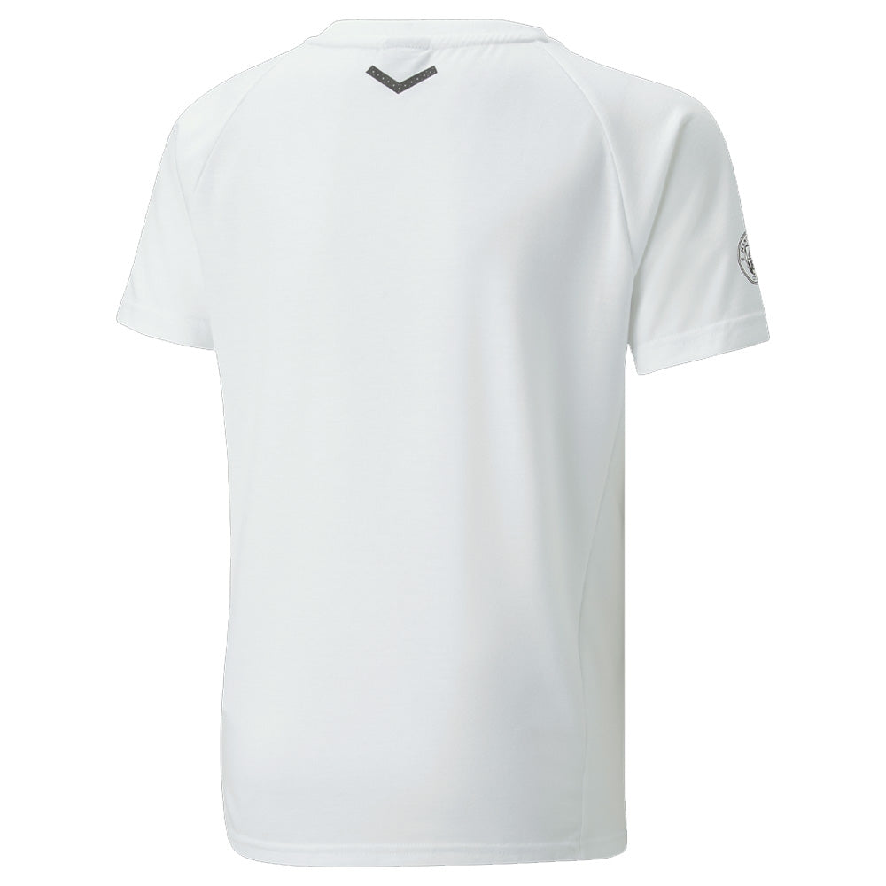 2022-2023 Man City Casuals Tee (White) - Kids_1