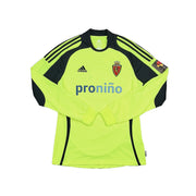 2010/11 Real Zaragoza Paredes #3 Camiseta de visitante de manga larga (M) Adidas *Versión Jugador*