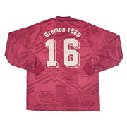 1992 Bremen 1860 Camiseta Local Manga Larga #16 (XL) Umbro
