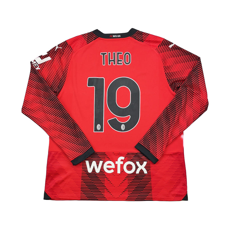2023/24 AC Milan Theo #19 L/S Home Shirt (XL) Puma