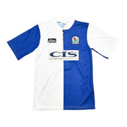 Camiseta de casa del Blackburn Rovers 1996/98 Sherwood #4 (S) Asics