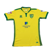 2016/17 Norwich City Howson #8 *Artículo de partido* Camiseta de casa (M) Errea