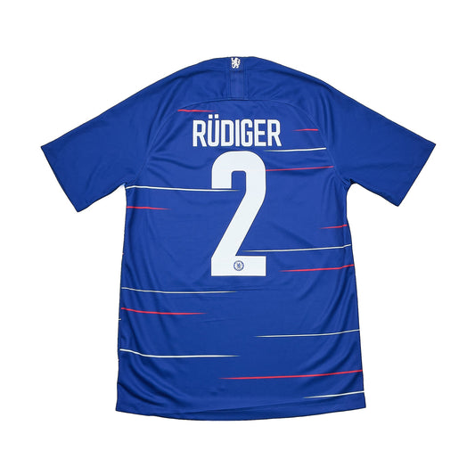 CULT KITS - 2018/19 CHELSEA RUDIGER #2 HOME SHIRT (S) NIKE