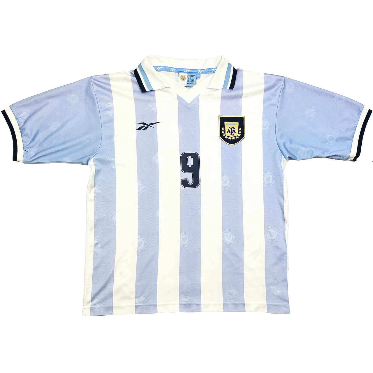 1999/00 ARGENTINA BATISTUTA #9 HOME SHIRT (M) REEBOK