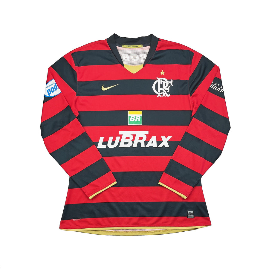 Camiseta Local Manga Larga Flamengo 2008 (XL) Nike