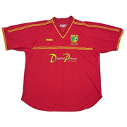 Camiseta de visitante del Norwich City 2001/02 *Centenario* (XL) Xara