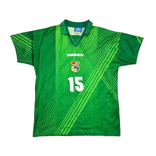 CULT KITS - 1996/98 BOLIVIA #15 HOME SHIRT (L) UMBRO