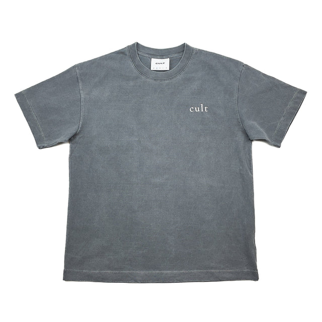 South China Embroidered Cult Tee - Charcoal | Cult Kits, Large / South China / Charcoal