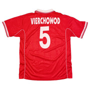 1998/99 Piacenza Vierchowod #5 *Preparada para Partido* Camiseta Local (XL) Lotto