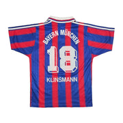 Camiseta de Local del Bayern de Múnich 1995/97 Klinsmann #18 (S) Adidas