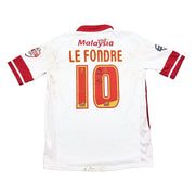 2014/15 Cardiff City Le Fondre #10 *Partido Usada + Firmada* Tercera Camiseta (M) Cosway Sports