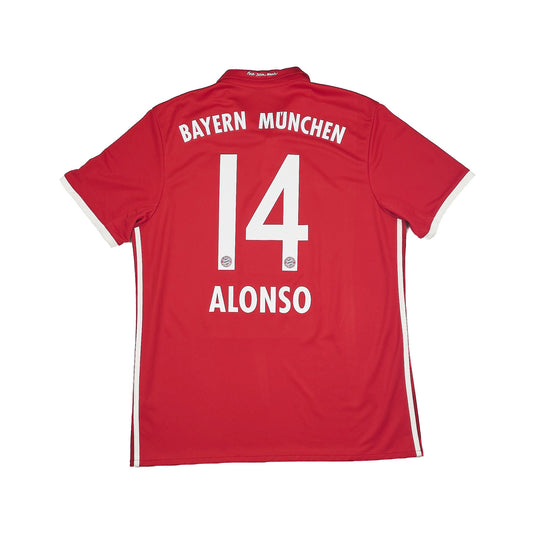 CULT KITS - 2016/17 BAYERN MUNICH ALONSO #14 HOME SHIRT (L) ADIDAS