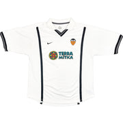 2000/01 Camiseta de casa Valencia Deschamps #4 (L) Nike
