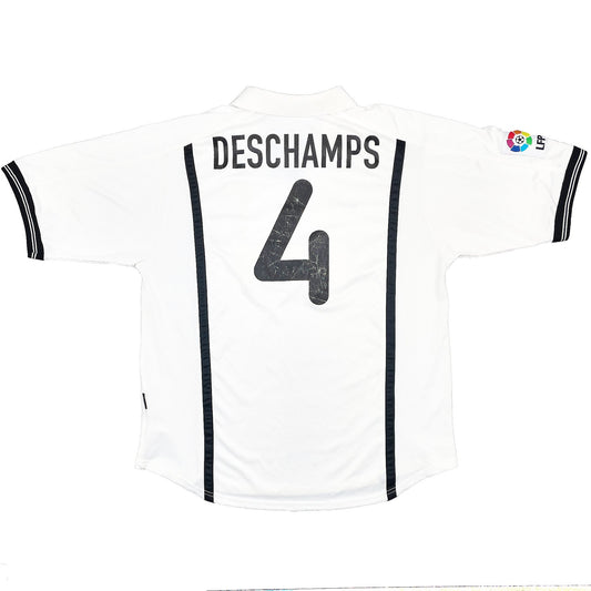 2000/01 VALENCIA DESCHAMPS #4 HOME SHIRT (L) NIKE