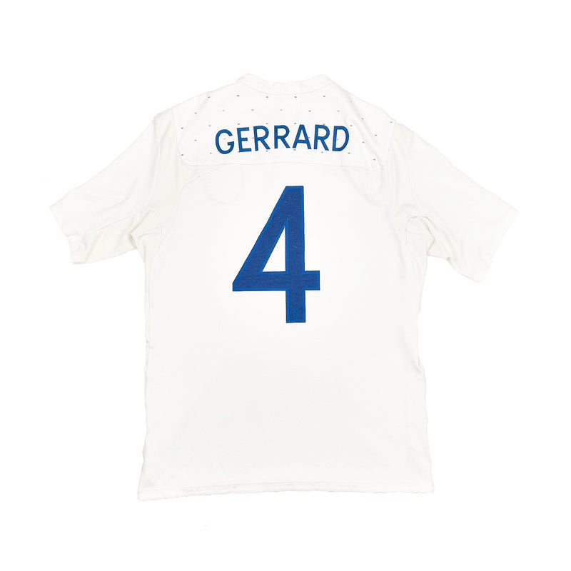 2010/11 England Gerrard #4 Home Shirt (M) Umbro