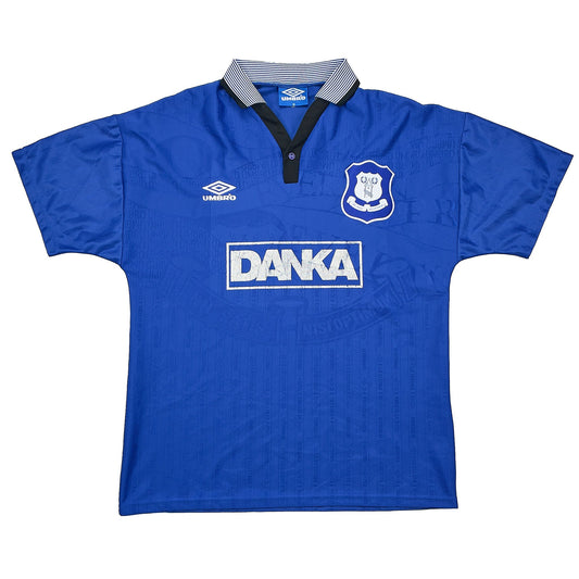 CULT KITS - 1995/97 EVERTON HOME SHIRT (M) UMBRO