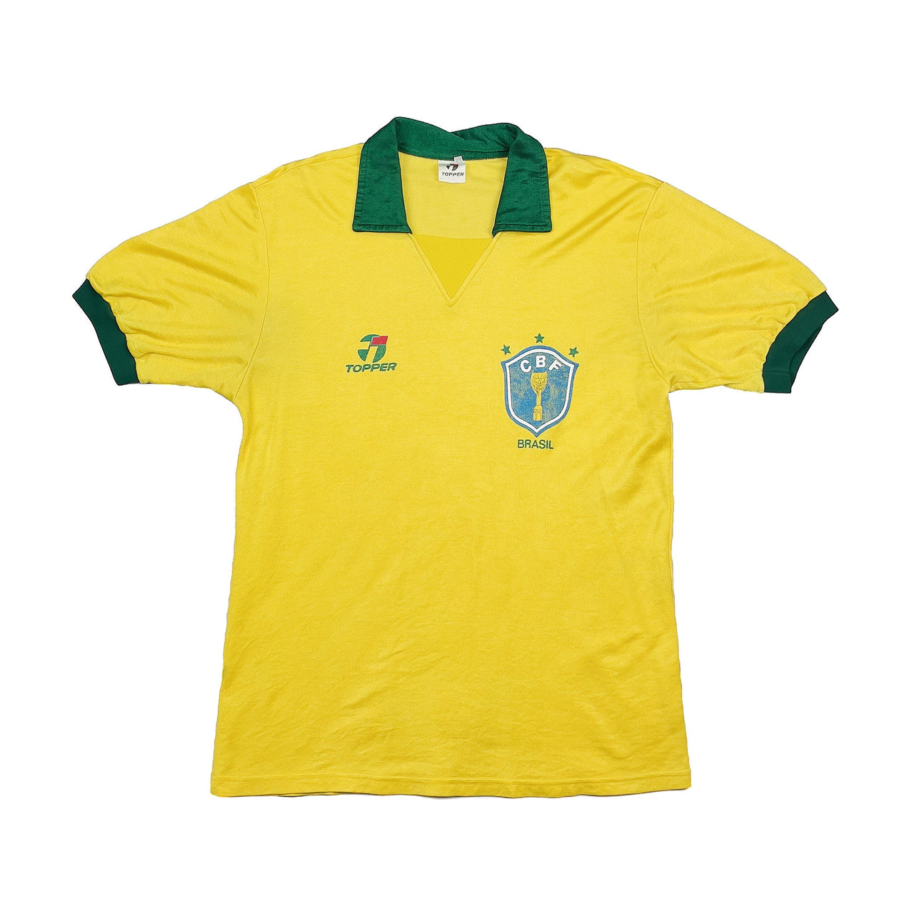CULT KITS - 1985/88 BRAZIL HOME SHIRT (L) TOPPER