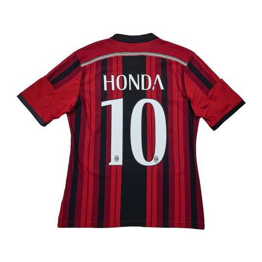 CULT KITS - 2014/15 AC MILAN HONDA #10 HOME SHIRT (M) ADIDAS