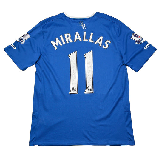 CULT KITS - 2015/16 EVERTON MIRALLAS #11 HOME SHIRT (XL) UMBRO
