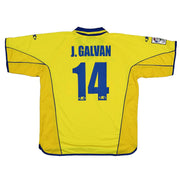 2002/03 Villarreal J.Galvan #14 Camiseta Local (L) Kelme