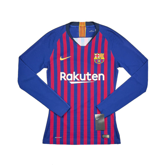 2018/19 BARCELONA *PLAYER ISSUE* BNWT L/S HOME SHIRT (S) NIKE, Cult Kits