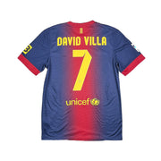 Camiseta de casa del Barcelona 2012/13 de David Villa #7 (S) Nike