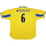 Camiseta de la tercera equipación del Leeds United 1999/00 de Woodgate #6 (XXL) Puma