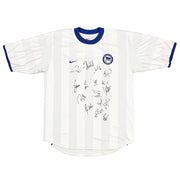 Camiseta de visitante Hertha Berlín *Firmada por el equipo* 2000/01 (M) Nike