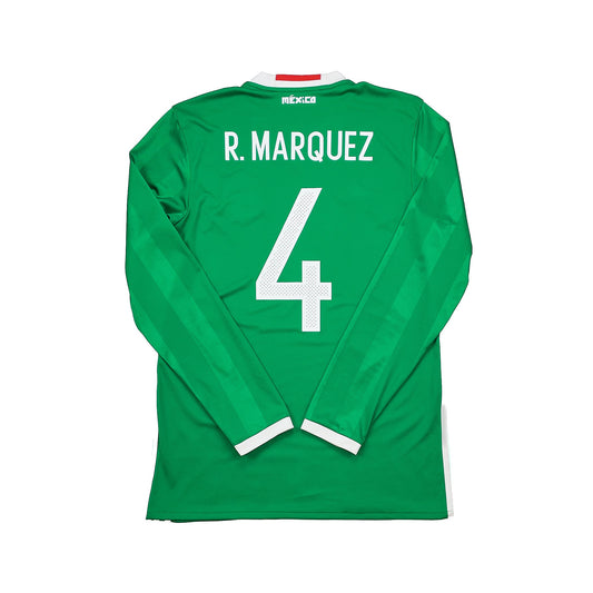 CULT KITS - 2016/17 MEXICO MARQUEZ #4 L/S HOME SHIRT (M) ADIDAS