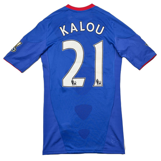 CULT KITS - 2010/11 CHELSEA KALOU #21 *MATCH ISSUE* HOME SHIRT (M) ADIDAS