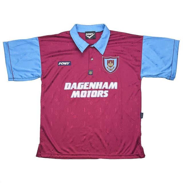 CULT KITS - 1995/97 WEST HAM *MINT* HOME SHIRT (L) PONY