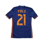 2016/17 Camiseta de Visitante Auténtica de Pirlo #21 del New York City (Talla S) Adidas