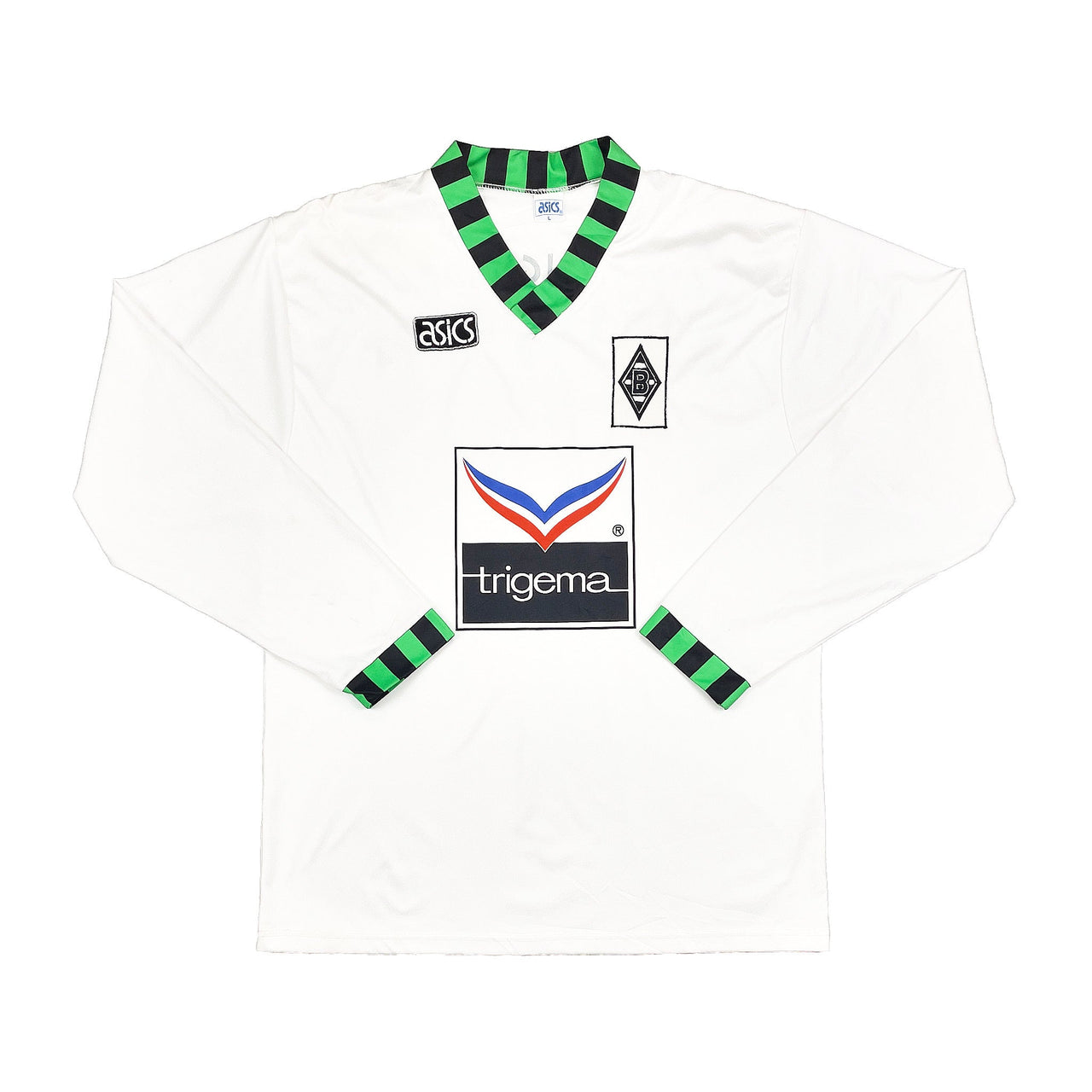 CULT KITS - 1992/94 MONCHENGLADBACH L/S HOME SHIRT (L) ASICS