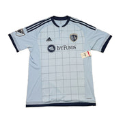 Camiseta de Casa del Sporting Kansas City *Nueva con etiquetas* 2015/17 (L) Adidas
