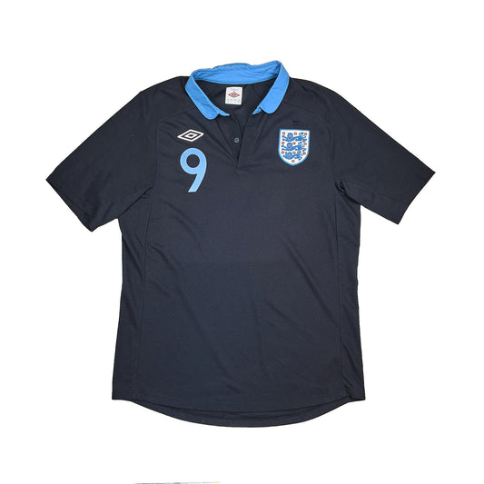 CULT KITS - 2011/12 ENGLAND YOUNG #9 AWAY SHIRT (XL) UMBRO