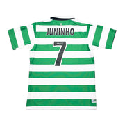 Camiseta de local Umbro del Celtic 2004/05 de Juninho #7 *Firmada por el equipo* (Talla L)