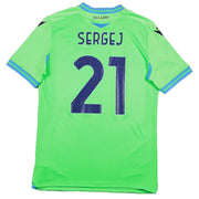 Camiseta Visitante Macron Lazio Sergej #21 2020/21 (XL)
