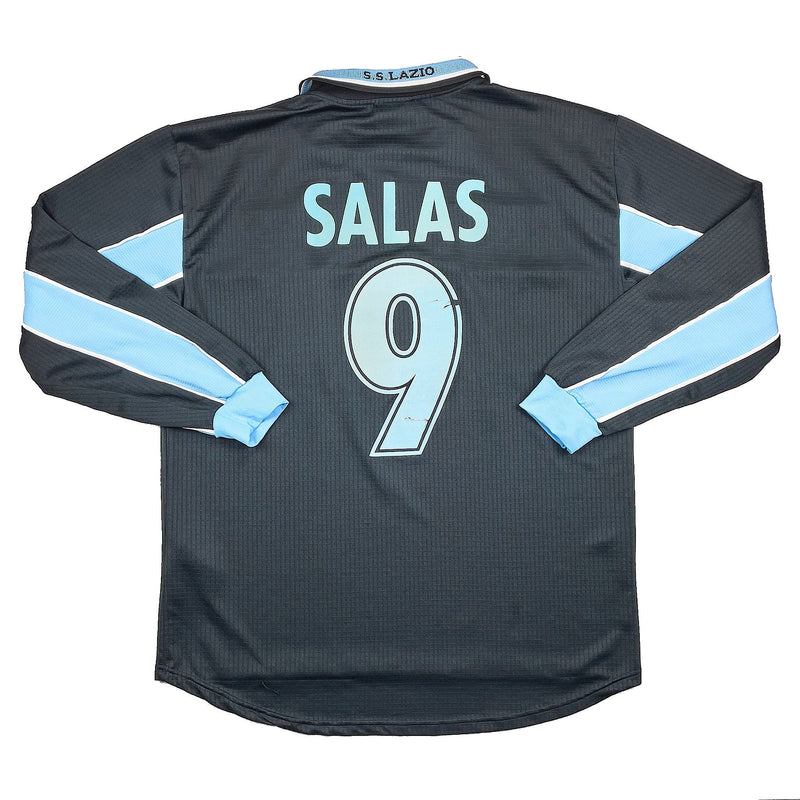 1998/99 Lazio Salas #9 *Match Issue* L/S Away Shirt (XL) Puma