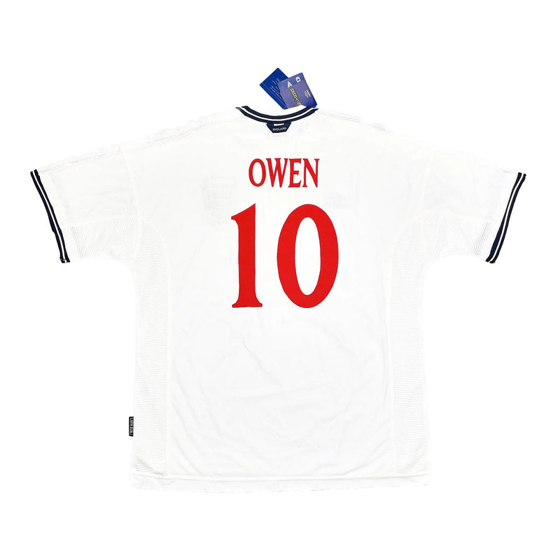 1999/01 England Owen #10 *BNWT* Signed Home Shirt (XXL) Umbro