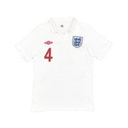 Camiseta de la primera equipación de Inglaterra 2010/11 Gerrard #4 (Talla S) Umbro
